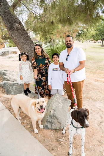 Dr. Mann with Family